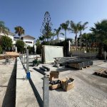 Instalación de pista panorámica de aluminio en Marbella